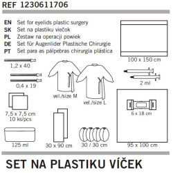 Set na plastiku víček sterilní