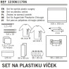 Set na plastiku víček sterilní