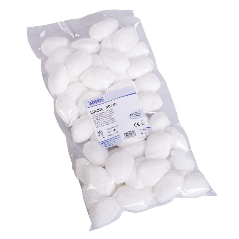 LINON tampon stáčený 30/30,nesterilní