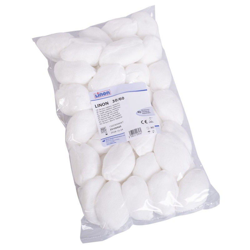 LINON tampon stáčený 30/60,nesterilní