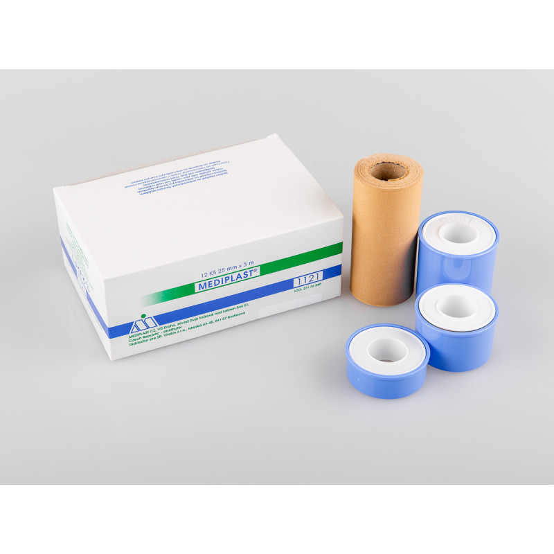 Náplast textilní na cívce 12,5mmx5m MEDIPLAST