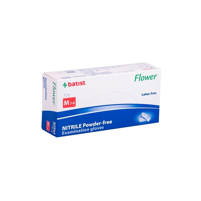 FLOWER PREMIUM Rukavice vyš. nitril. nepudr. modré M á 100ks