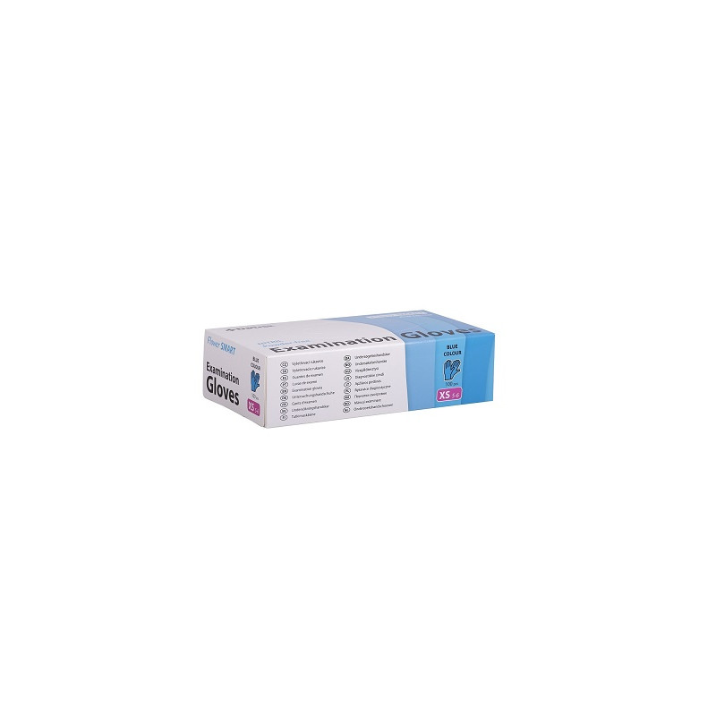 FLOWER SMART Rukavice nitrilové nepudr. modré XS á 100ks