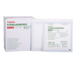 STERILKOMPRES 10x10cm/8vr., 25x2ks