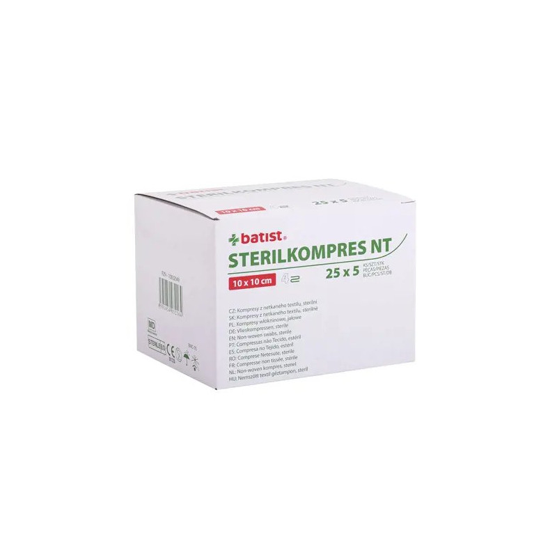 STERILKOMPRES NT 10x10cm 25x5ks /4vr.