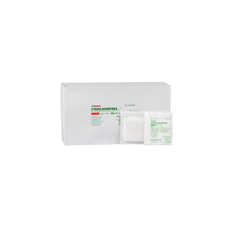 STERILKOMPRES 7,5x7,5cm/8vr., 100x5ks /nemoc.bal./