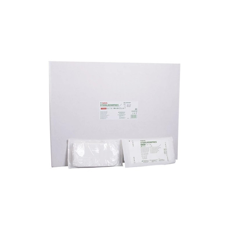 STERILKOMPRES 10x20cm,17n/8v,80x20ks