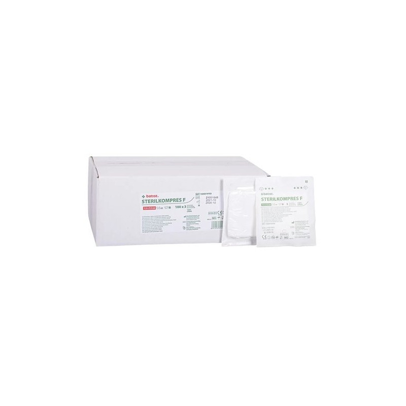 STERILKOMPRES F 7,5x7,5cm,17n/16v,100x3ks