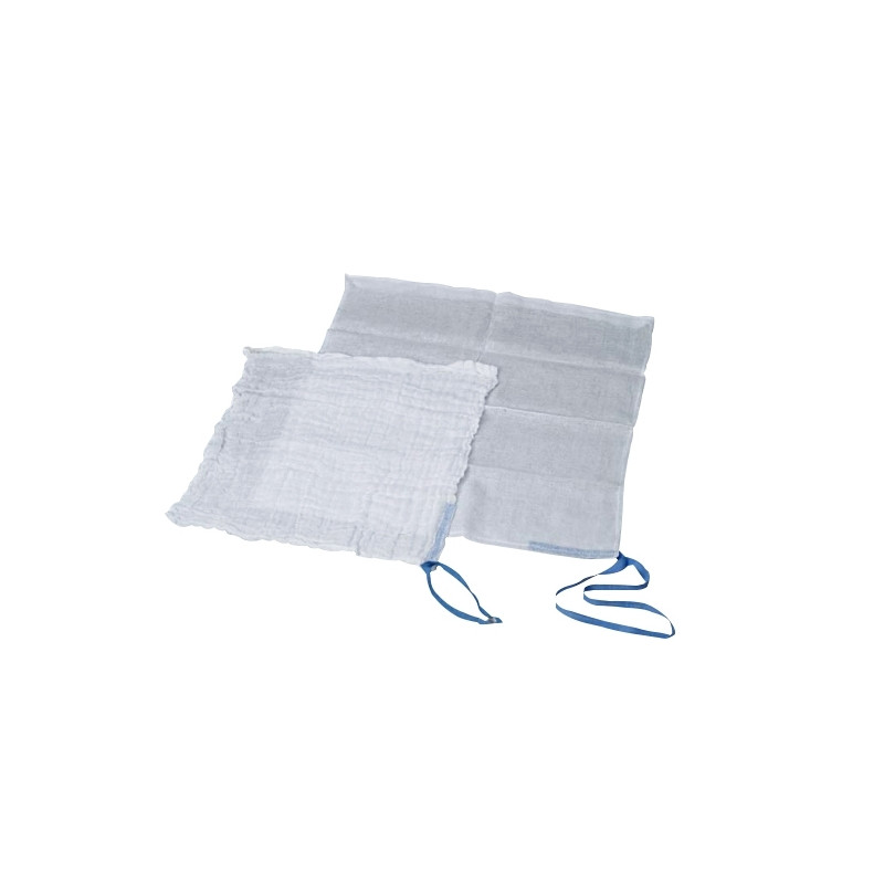 B-TOWEL X-S bř.rouška 45x45,17n/4v, RTG páska, tkanice, předepr., á3ks