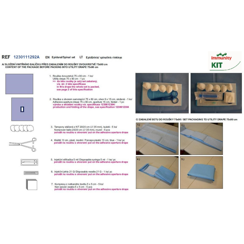 Set 292A Set epidurální sterilní