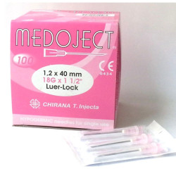 Jehla 1,2x40 růžová 18G - CH18112