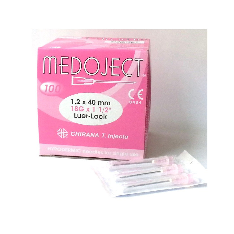 Jehla 1,2x40 růžová 18G - CH18112