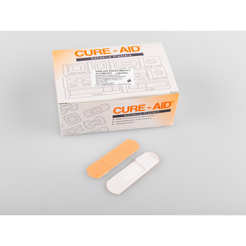 Náplast poinjekční univerzal 19mm x 72mm,voděodolná,CURE AID