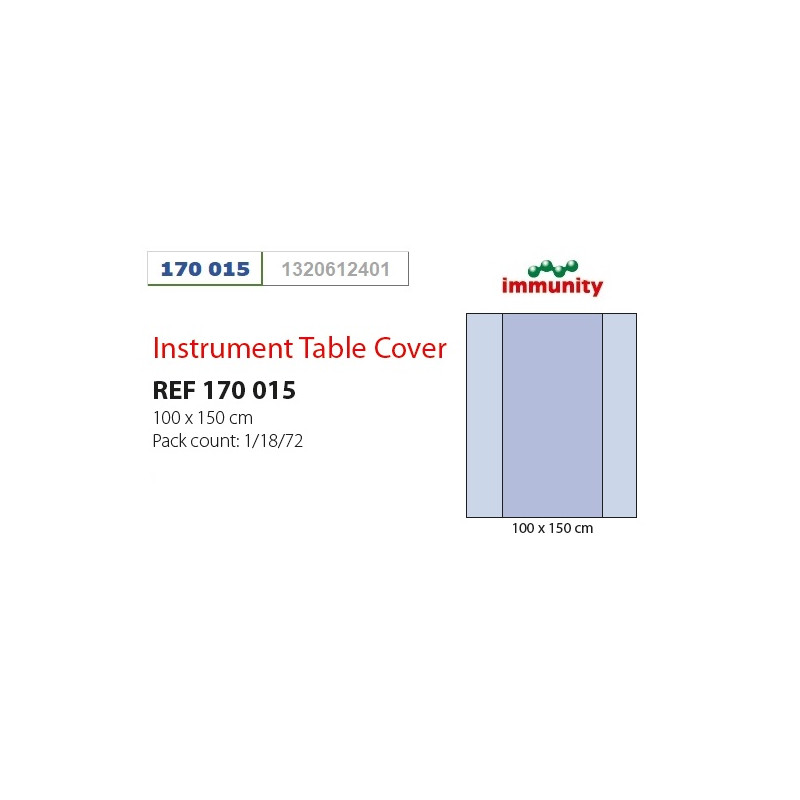 Rouška na instrumentační stůl steril. 100x150cm immunity