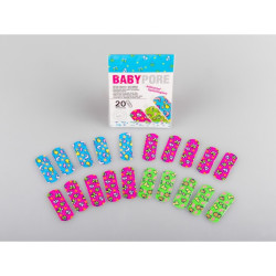 BABYPORE Náplasti dětské 19x56 mm, 20 ks